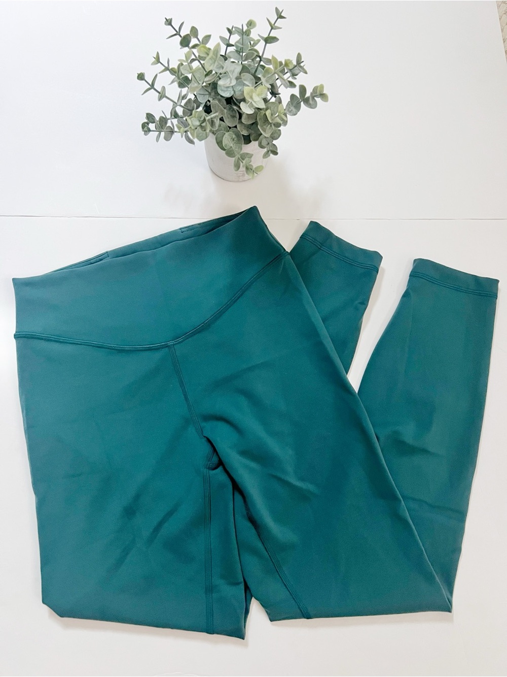 Lululemon Wunder Under SmoothCover High-Rise Tight 25" Storm Teal Size 6